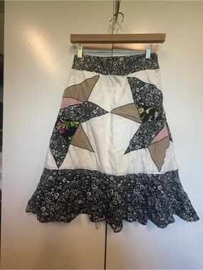 Frock shop Patchwork Floral A-Line Skirt - hanna Harper costume, quilt show